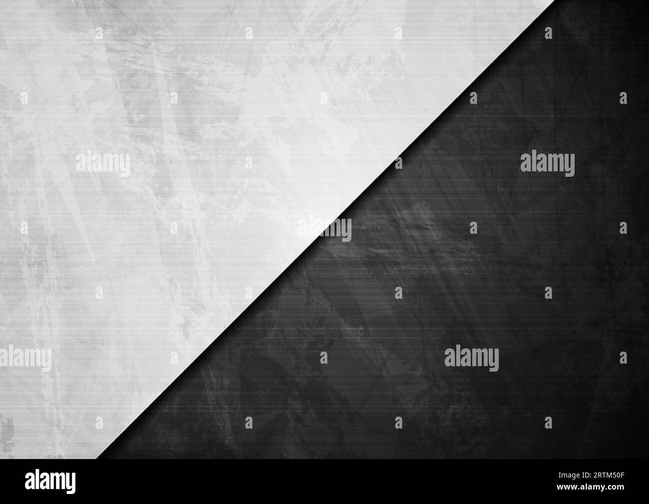 Black and white contrast grunge wall textural background. Vector design