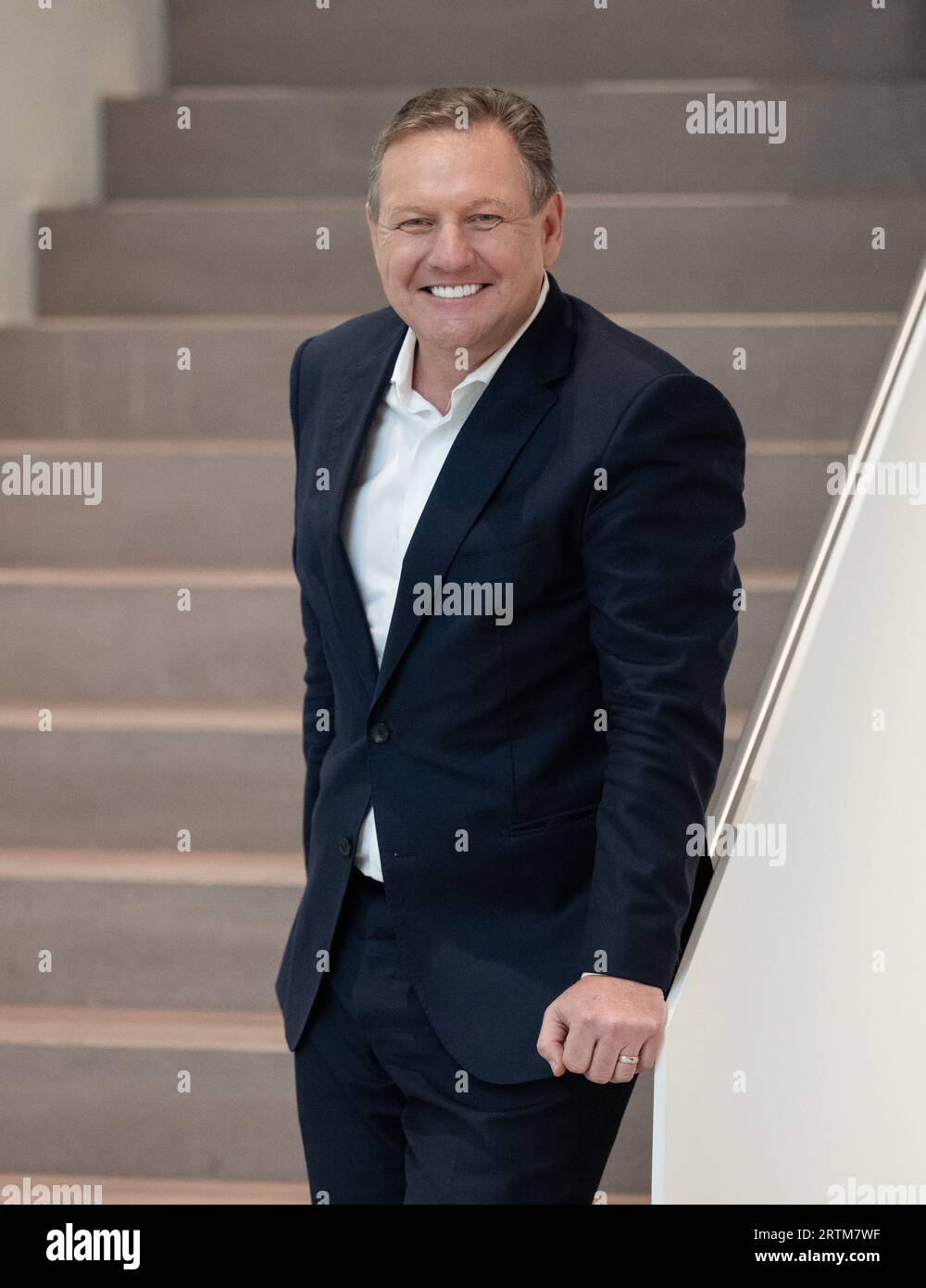 Waiblingen, Germany. 13th Sep, 2023. Michael Traub, CEO of Stihl AG, taken after a press conference held by the chainsaw and garden tool manufacturer. Credit: Marijan Murat/dpa/Alamy Live News Stock Photo