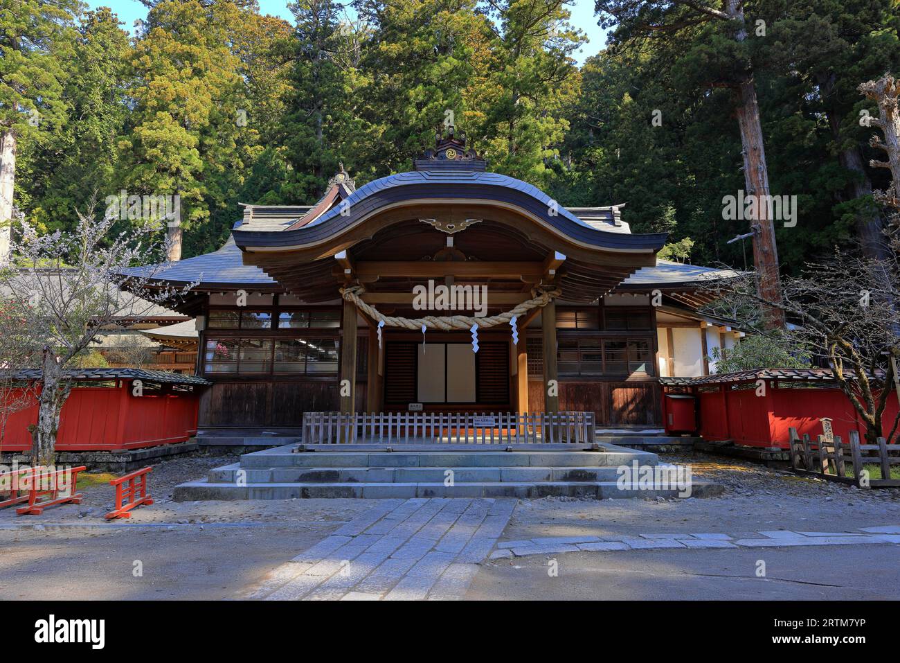 Nikko Futarasan jinja (Shinto shrine dating from the 8th century) in Nikko, Japan Stock Photo
