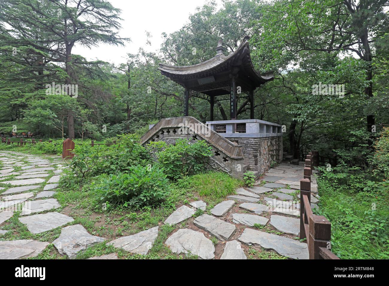 Chinese traditional ancient architectural landscape, Beijing Botanical ...