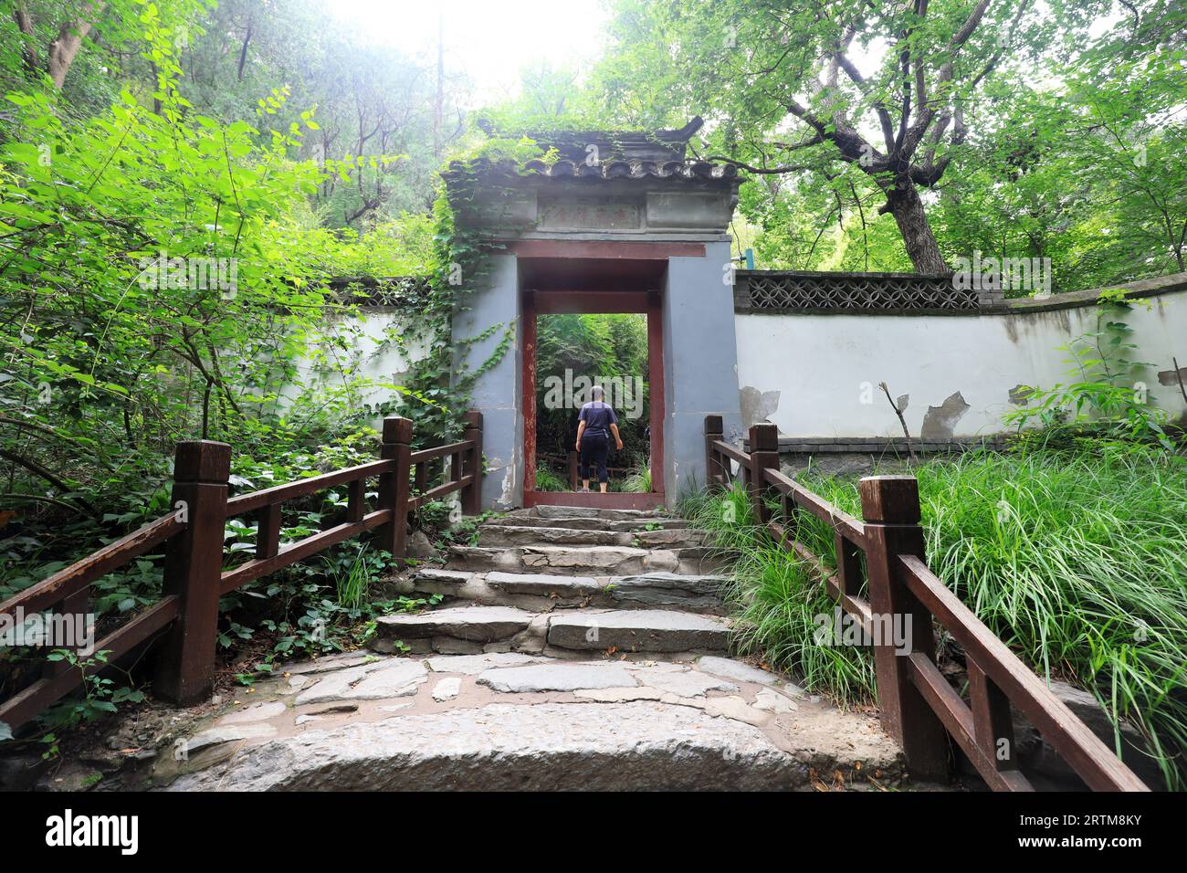 Chinese traditional gatehouse architectural landscape, Beijing