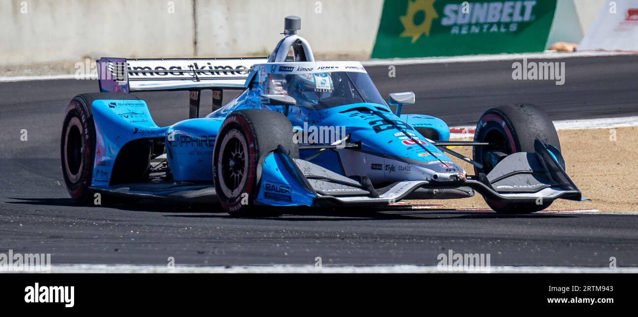 September 10 2023 Monterey, CA, U.S.A. Driver Devlin DeFrancesco (29)driving out of turn 11 during the Firestone Grand Prix of Monterey NTT Indycar Championship at Weathertech Raceway Laguna Seca Monterey, CA Thurman James/CSM Stock Photo