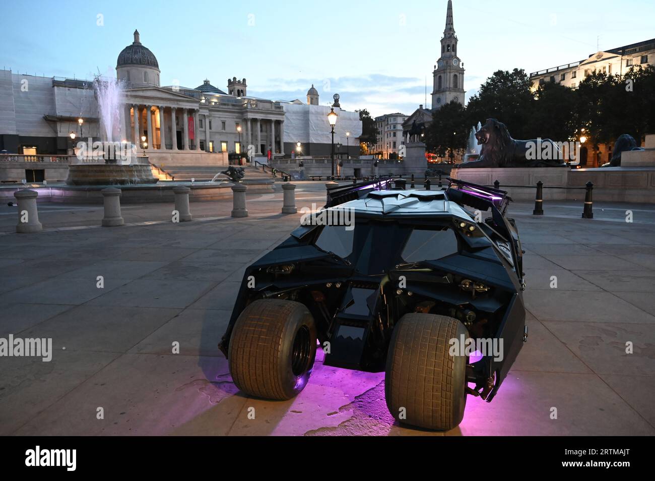 The Tumbler (Christian Bale's Batman's epic batmobile) stunt in