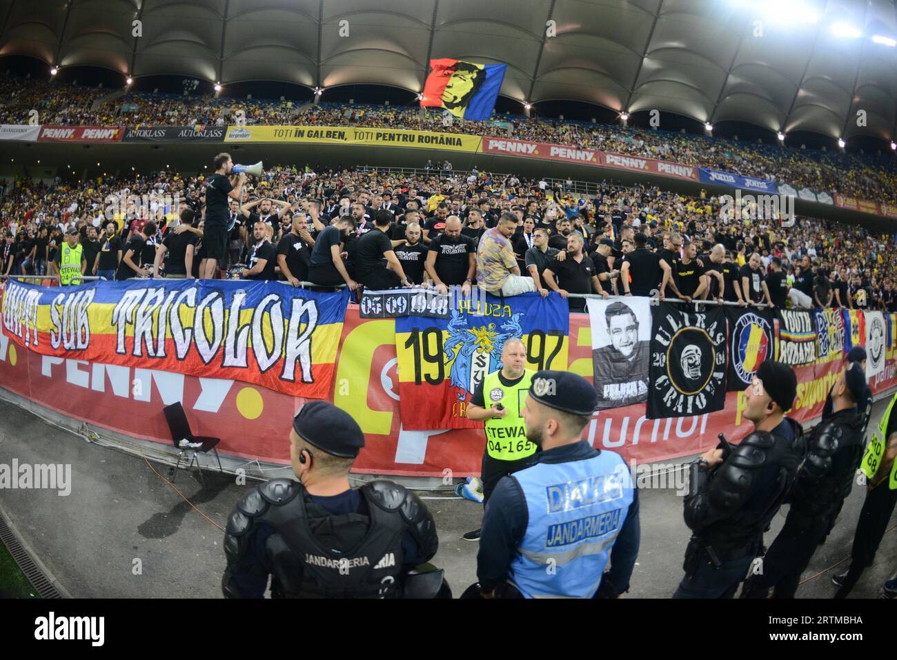 Romanian fans during Euro 2024 qualification game Romania vs Kosovo 12.