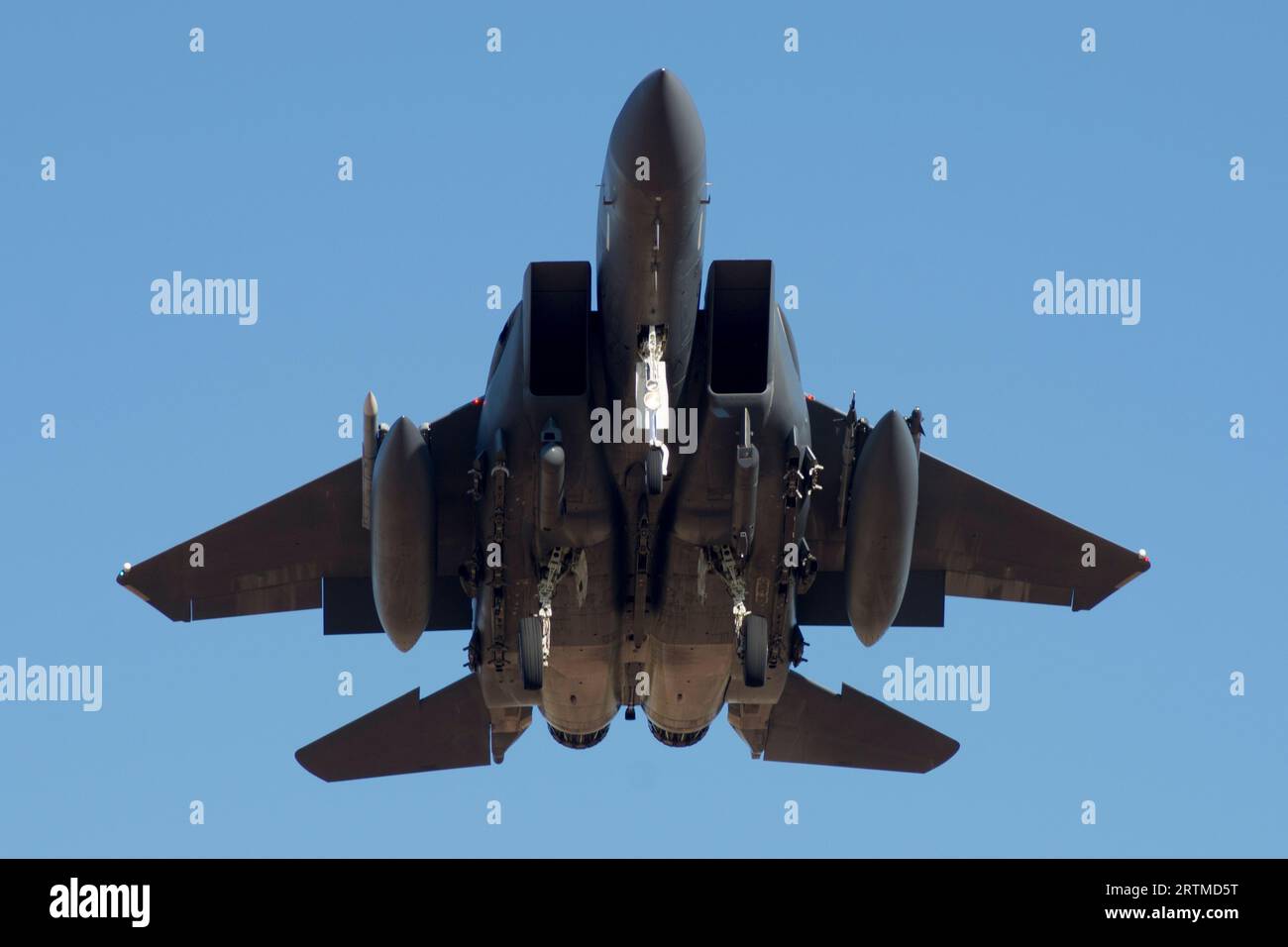 Modern F-15 fighter plane Stock Photo