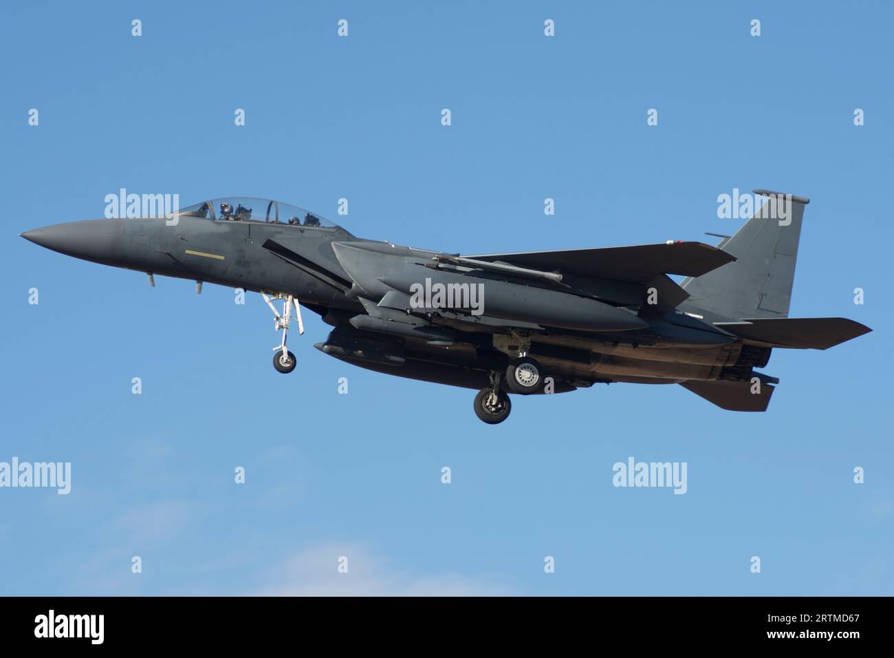 Modern F-15 fighter plane Stock Photo