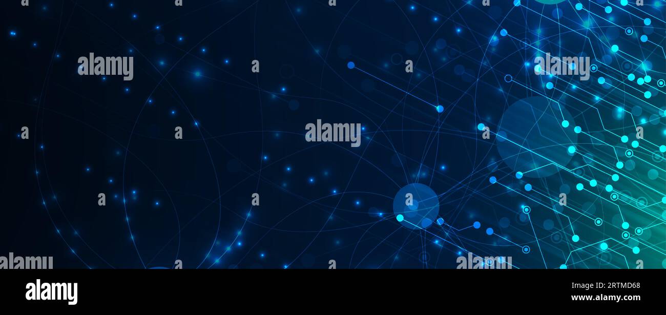 Technology abstract futuristic science background for internet business ...