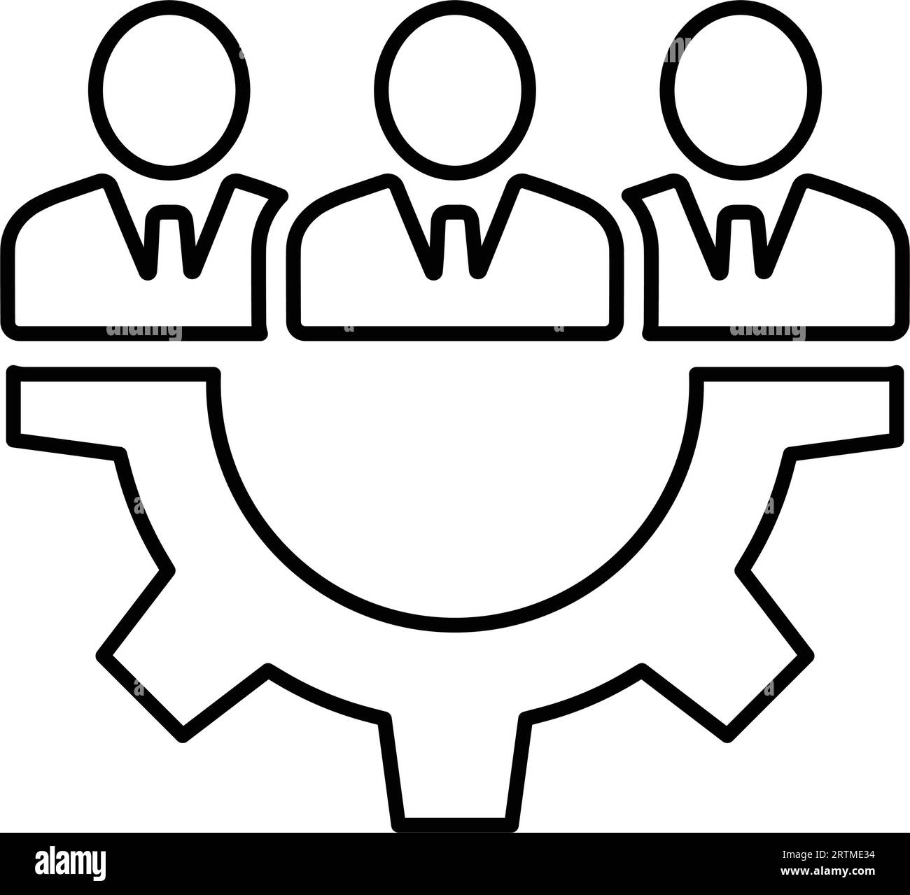 Business Support Team Icon. design for commercial use, web, print media or any type of design projects. Stock Vector