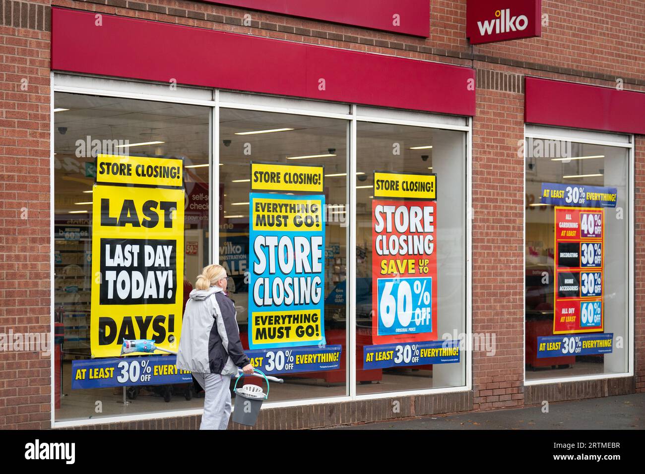File photo dated 12/09/23 of a general view of a Wilko in Brownhills near Walsall. The Range has sealed a deal to buy Wilko's brand, website and intellectual property after the high street chain tumbled into administration. Stock Photo