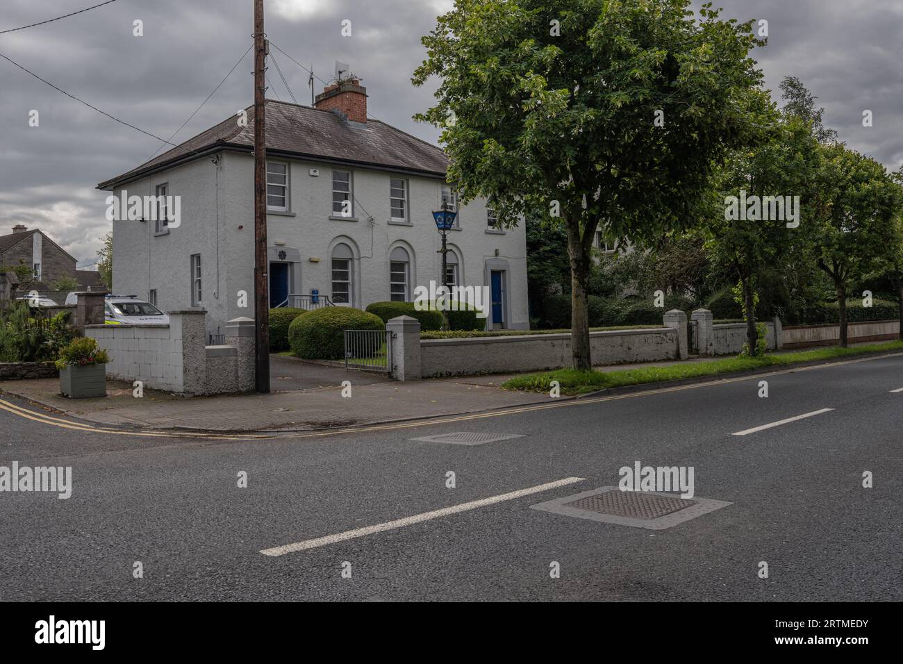 Kilcullen County Kildare, Ireland, 19th July 2023. Kilcullen Garda Station frontal view Stock