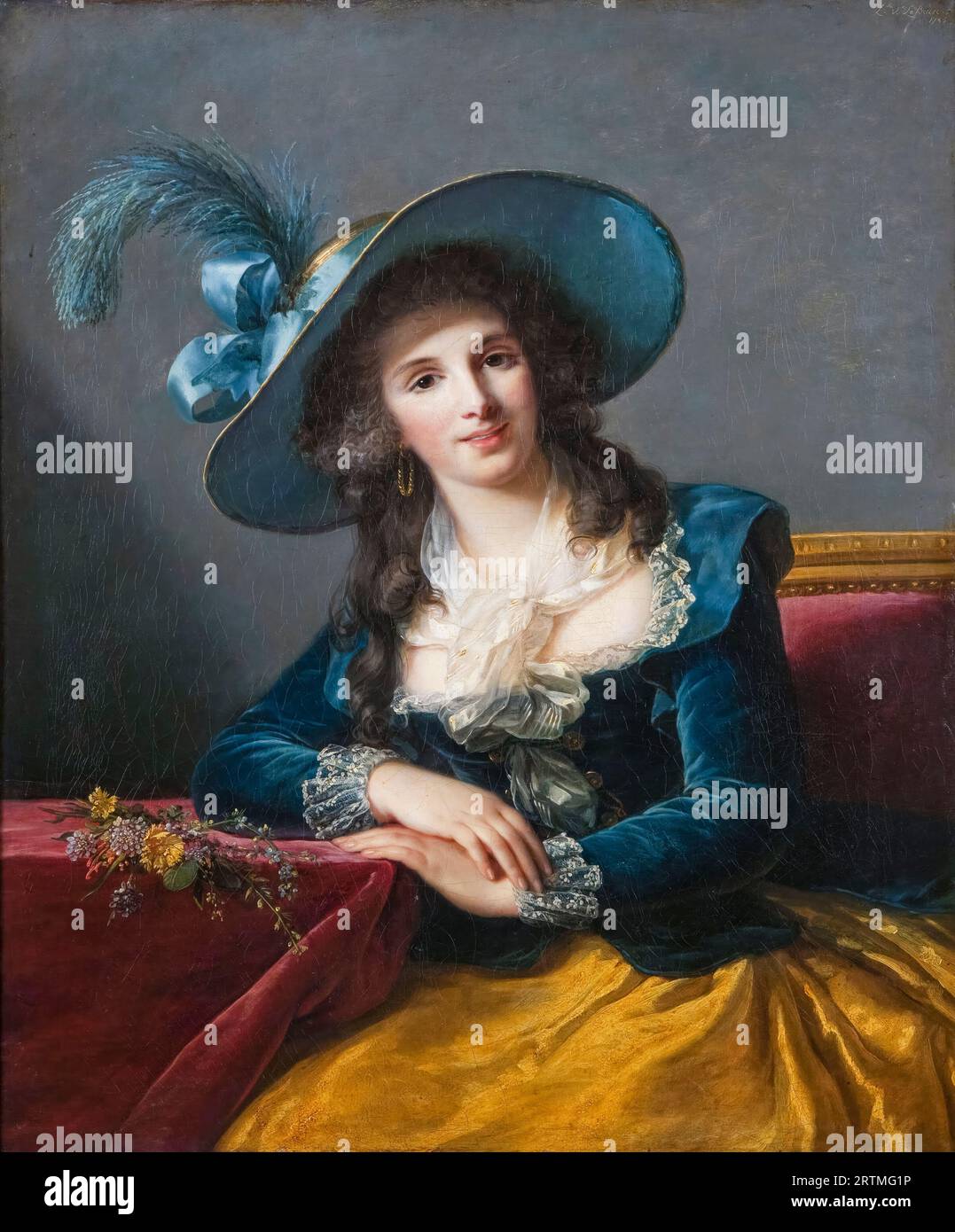 Antoinette-Elisabeth-Marie d'Aguesseau, Countess of Ségur, portrait painting in oil on canvas by Elisabeth Vigee Le Brun, 1785 Stock Photo