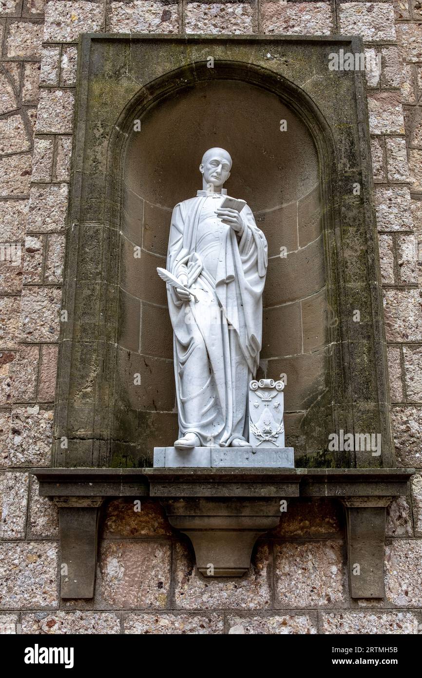 Statue in Montserrat monastery, Catalonia, Spain : St Enric d’Osso Stock Photo