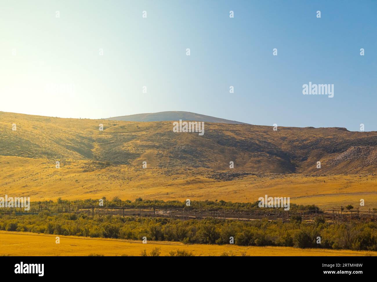 top view of south Kazakhstan nature, mountain and nature view Stock Photo