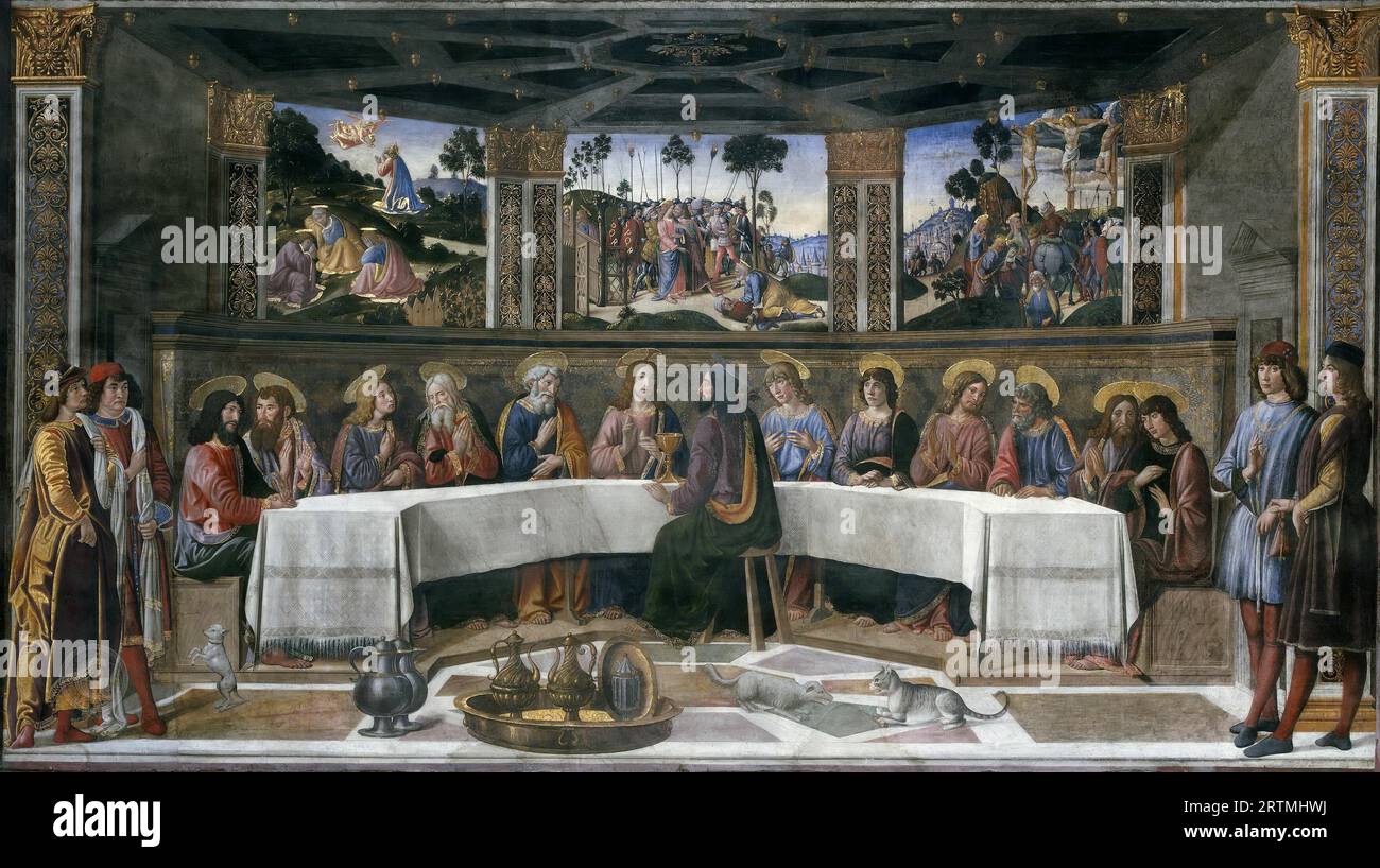 Cosimo Rosselli The Last Supper 148182. 349x570. Sistine Chapel