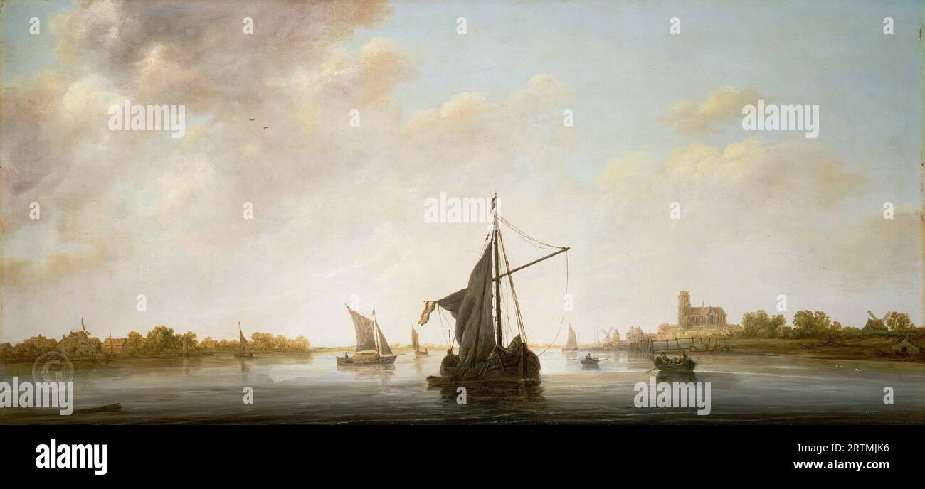 Albert Cuyp. The Maas at Dordrecht in a Storm by Aelbert
