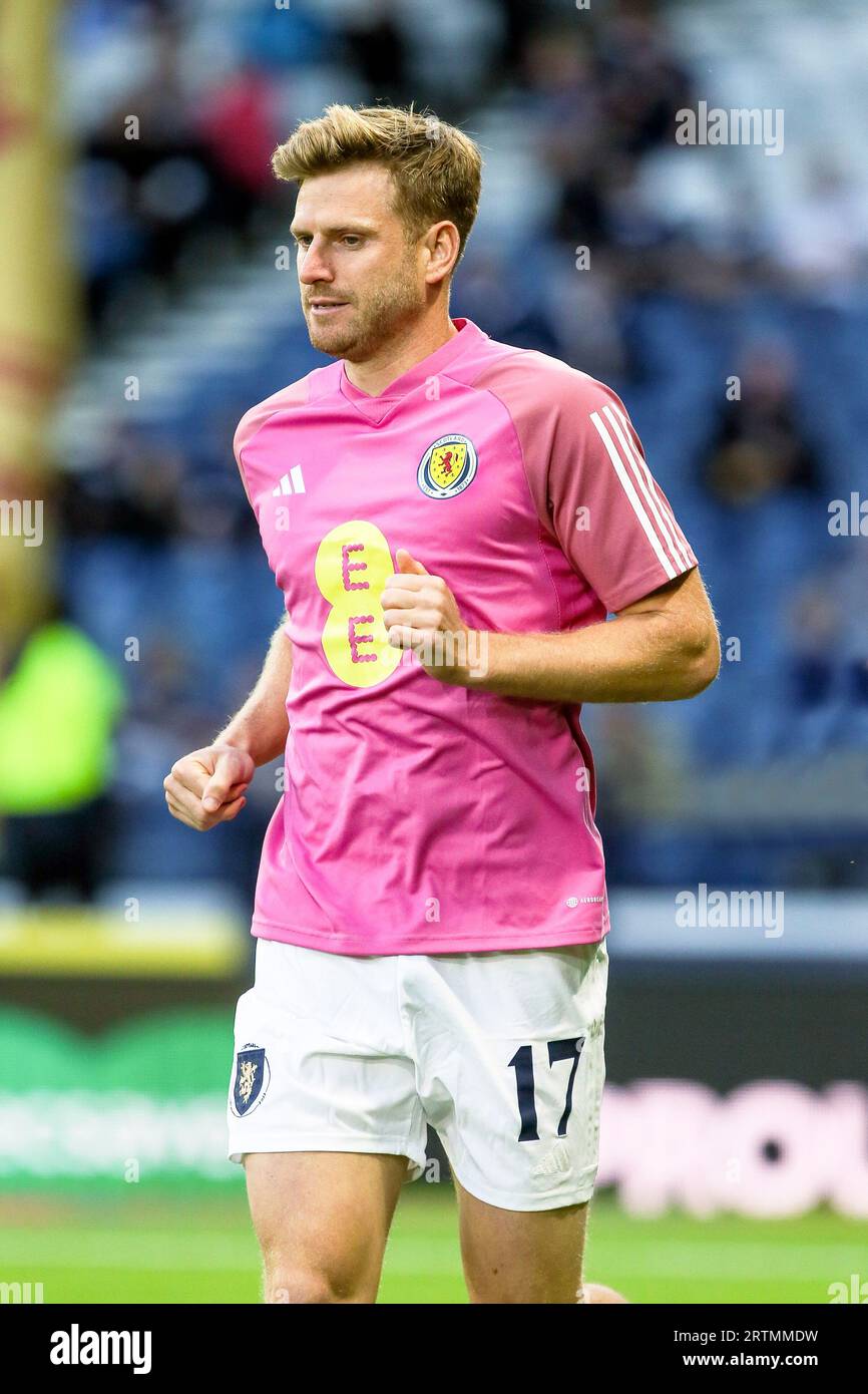 STUART ARMSTRONG, professional football player, during a training