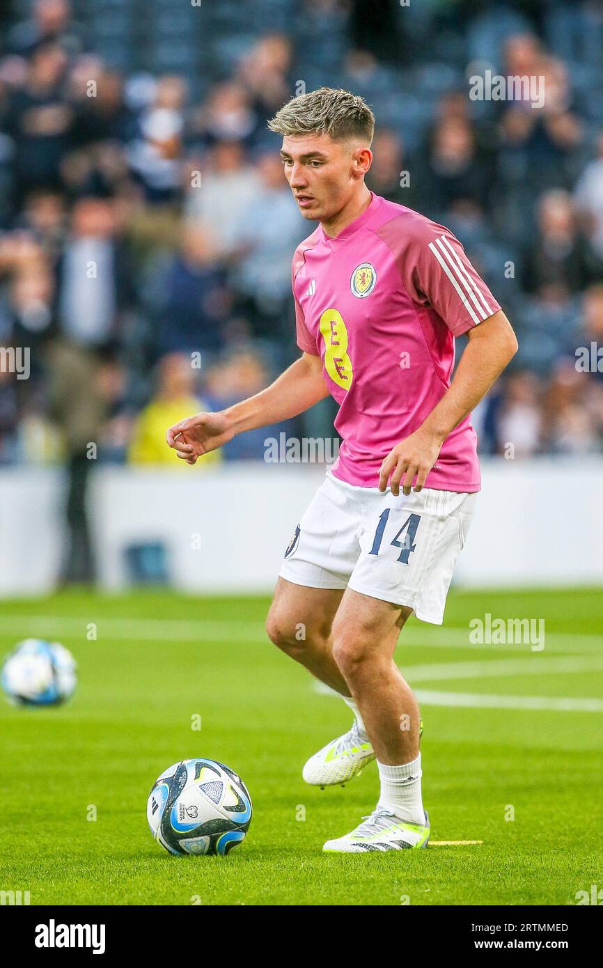 BILLY GILMOUR, professional football player, during a training session