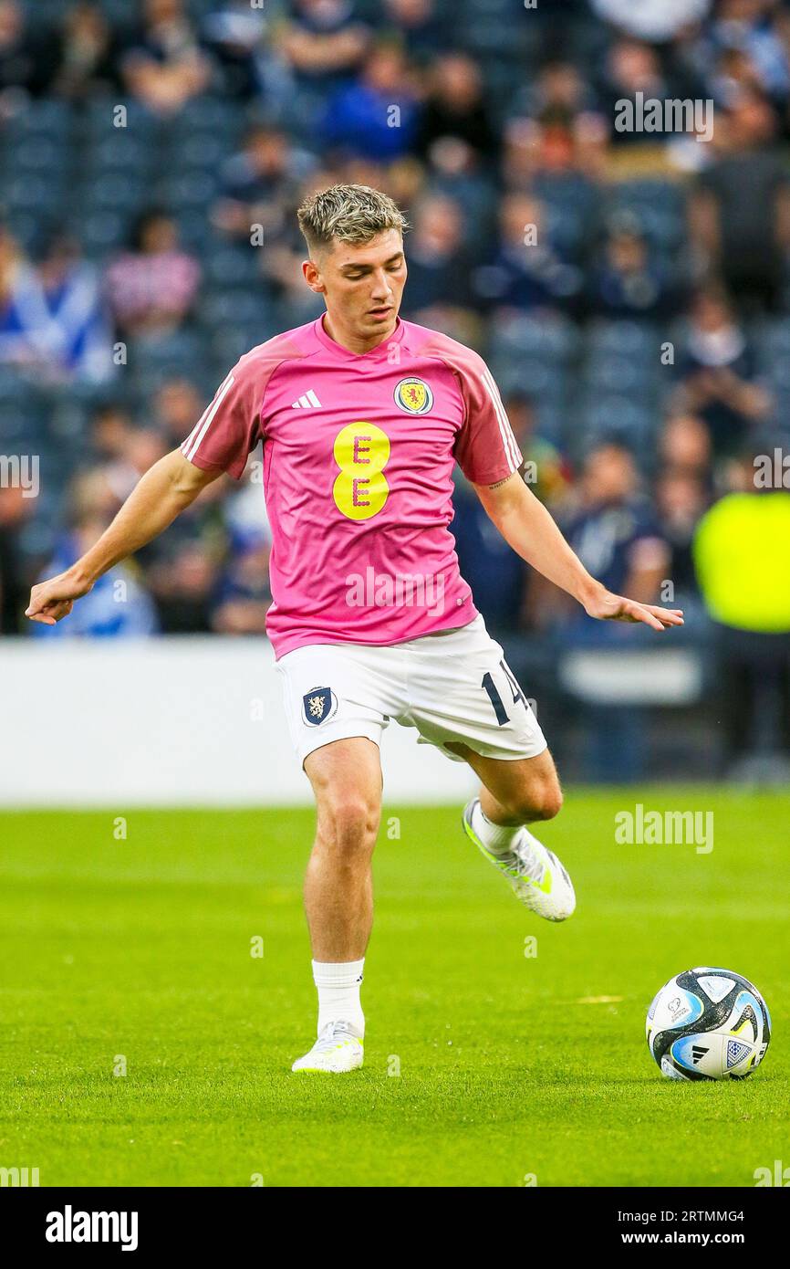 BILLY GILMOUR, professional football player, during a training session