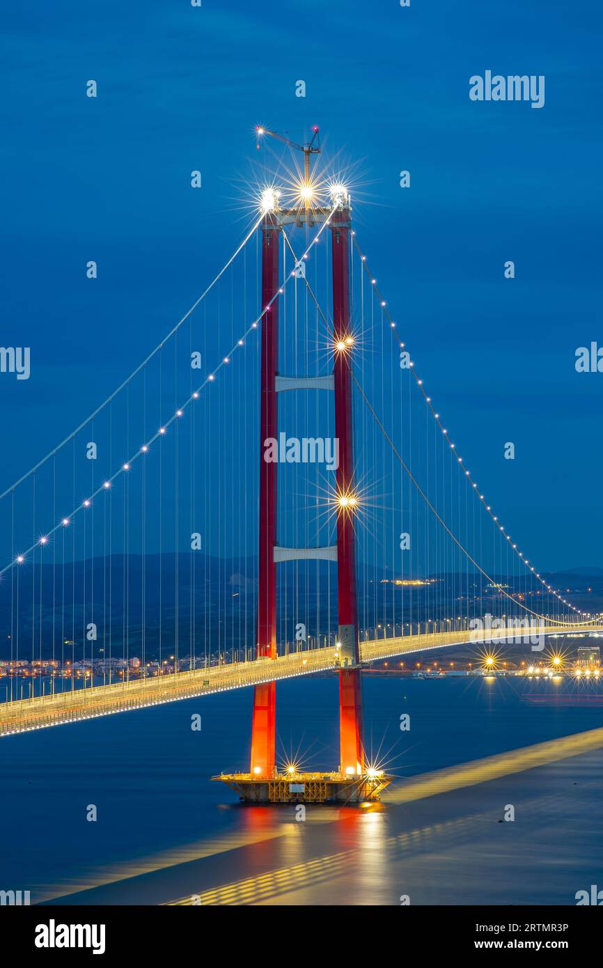 new bridge connecting two continents 1915 canakkale bridge (dardanelles