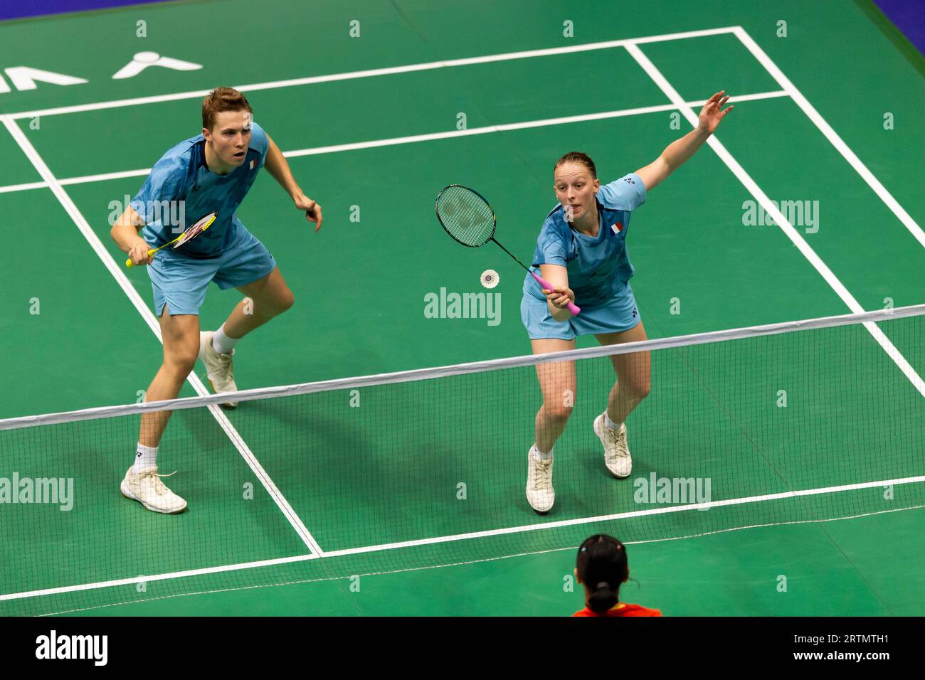 Hong Kong, China. 13th Sep, 2023. Thom Gicquel, Delphine Delrue of