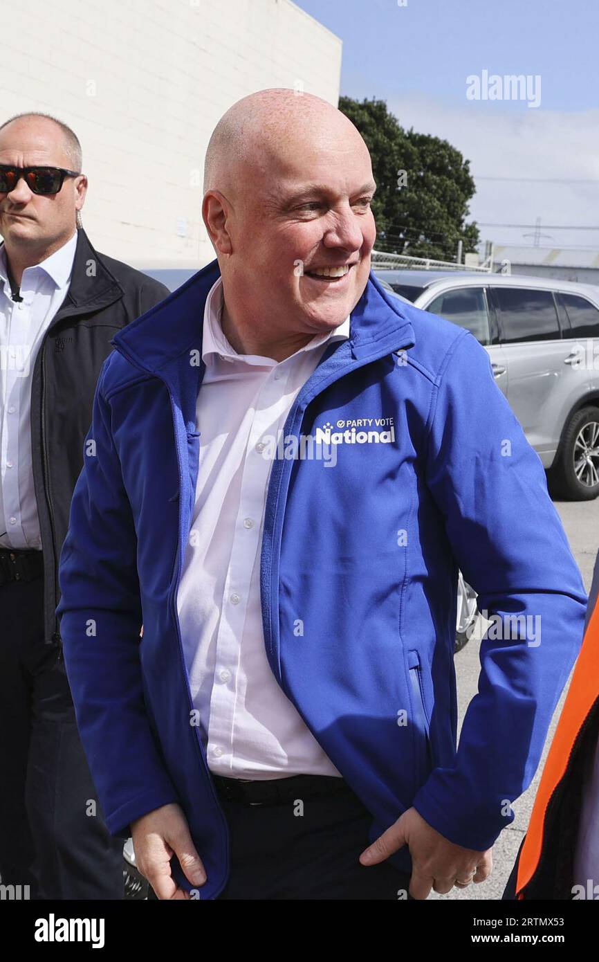 New Zealand's opposition National Party leader Christopher Luxon makes ...