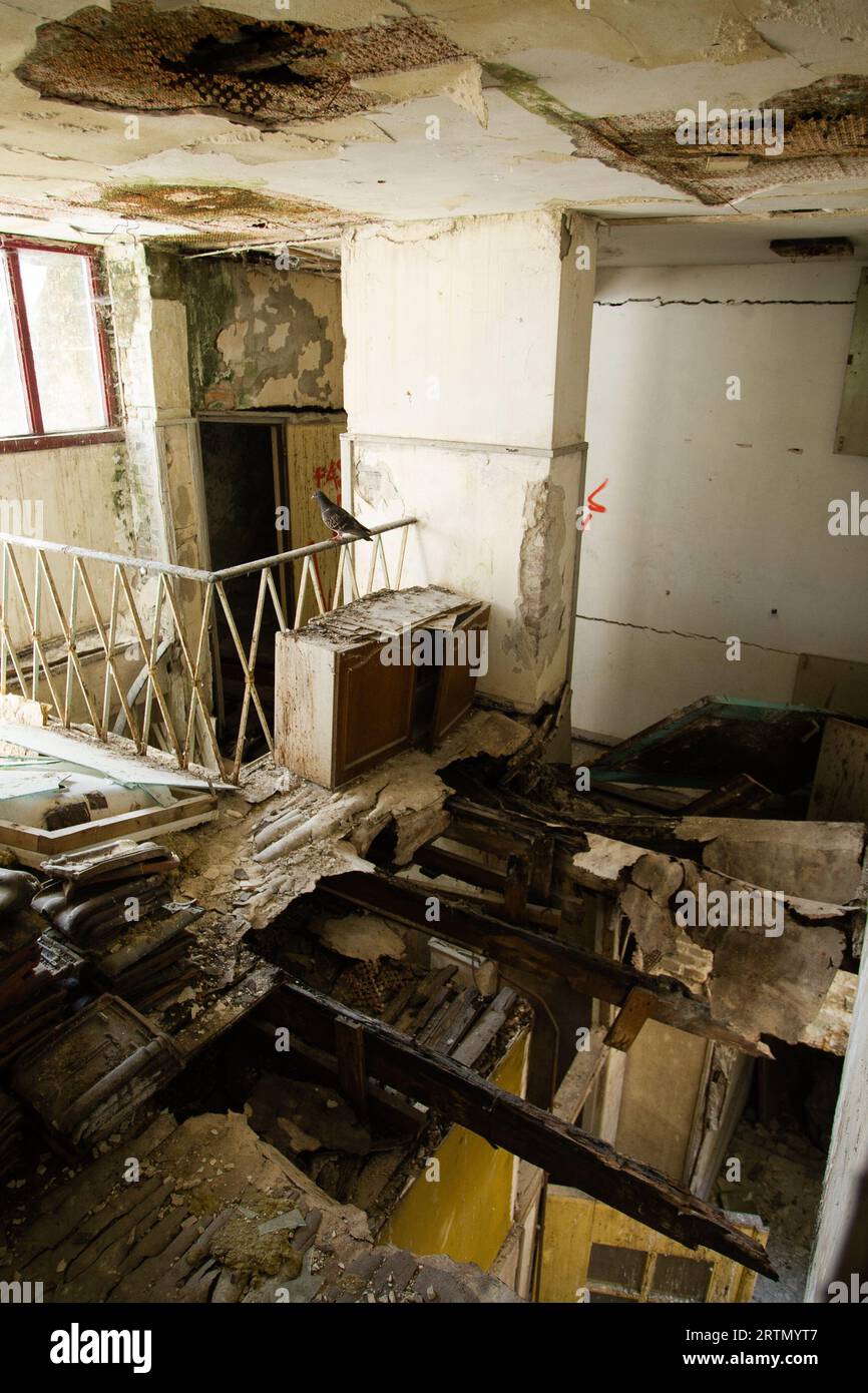 Photo series of 'De Fabriek' in Rotterdam Delfshaven during the renovation. Stock Photo