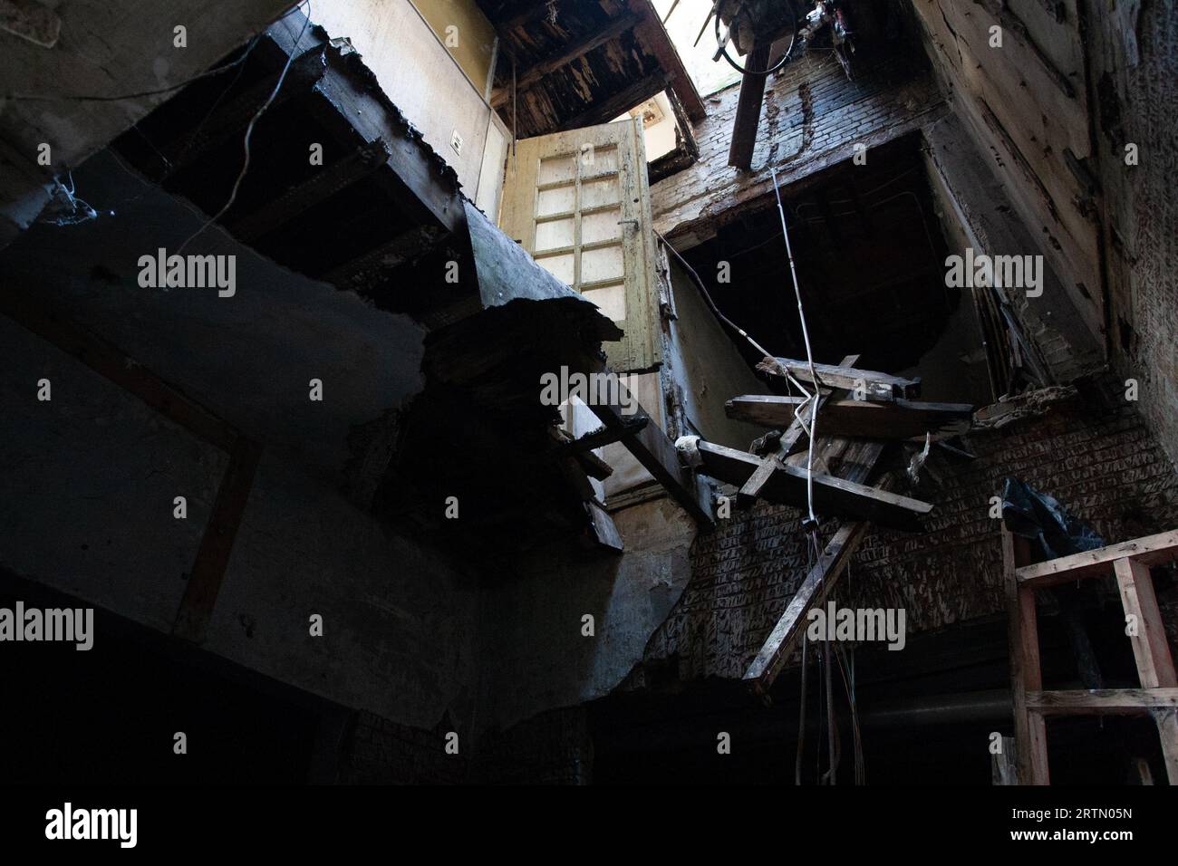 Photo series of 'De Fabriek' in Rotterdam Delfshaven before renovation. Stock Photo