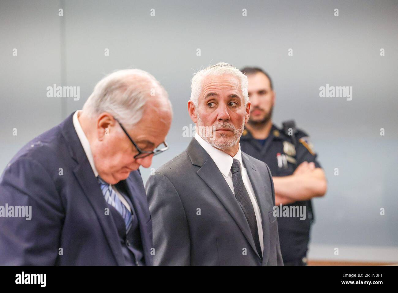 SEPTEMBER 11, 2023 CENTRAL ISLIP, NY James Burke is arraigned in front