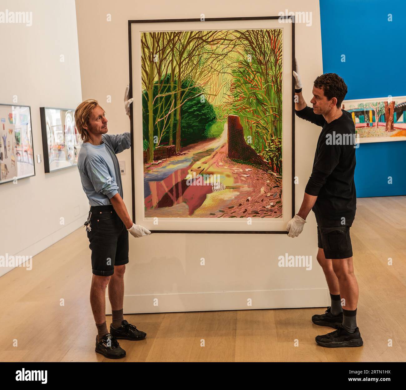 Exhibition David Hockney Paintings In Hi res Stock Photography And exhibition-david-hockney-paintings-in-hi-res-stock-photography-and