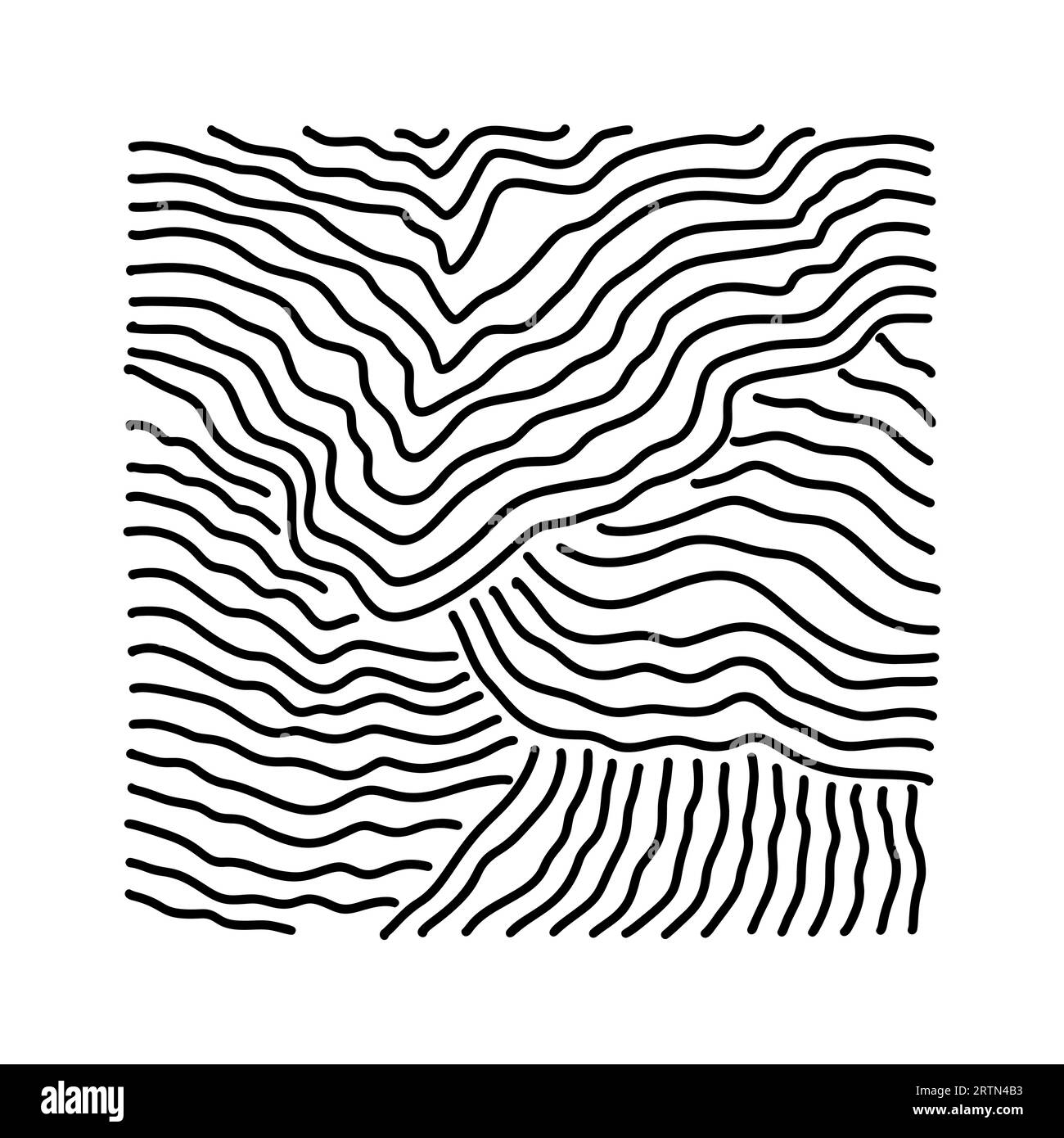 Square aesthetic hand drawn Contemporary printable pattern with ...