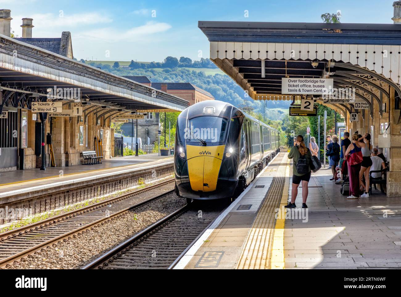 Stroud railway station, The Cotswolds, Gloucestershire, United Kingdom