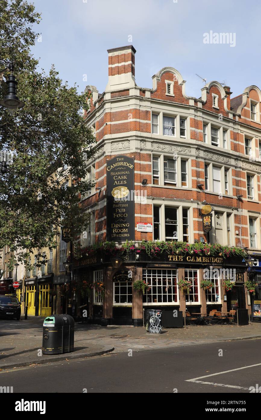 Exterior of The Cambridge pub Charing Cross Road, London, UK September 2023 Stock Photo Alamy