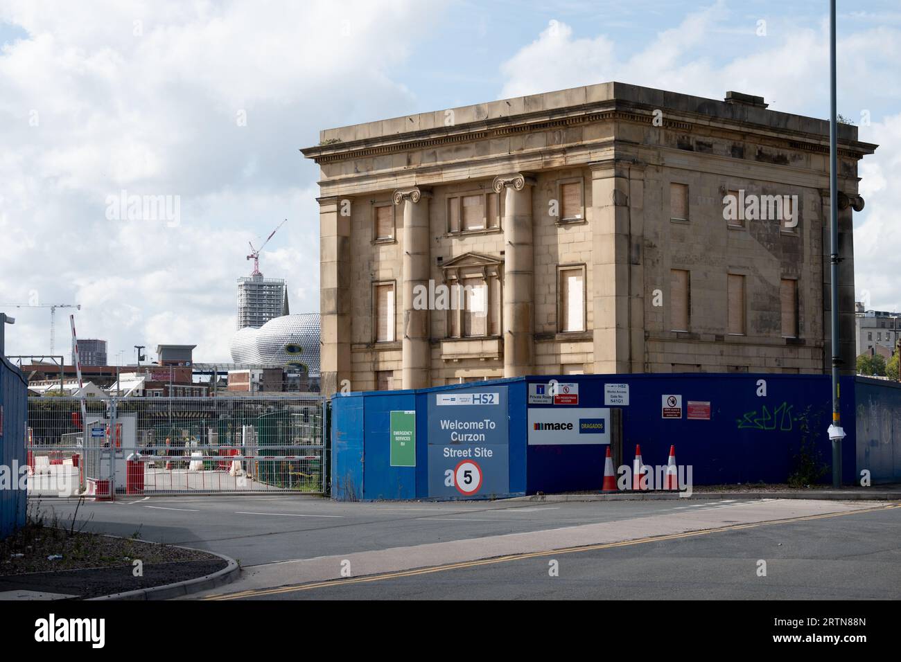 Former Curzon Street station and HS2 construction site, Birmingham, UK Stock Photo