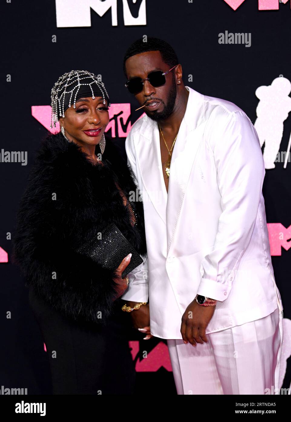 Janice Combs and Diddy attending the MTV Video Music Awards 2023 held