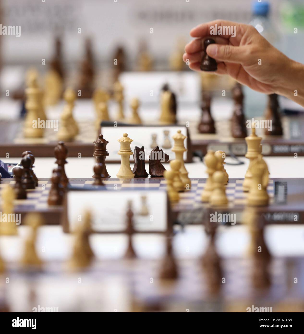 Astana, Kazakhstan. 30th Apr, 2023. China's Ding Liren (L) and Russia's Ian  Nepomniachtchi compete during their tiebreaker of FIDE World Chess  Championship in Astana, Kazakhstan, April 30, 2023. Credit: Kalizhan  Ospanov/Xinhua/Alamy Live