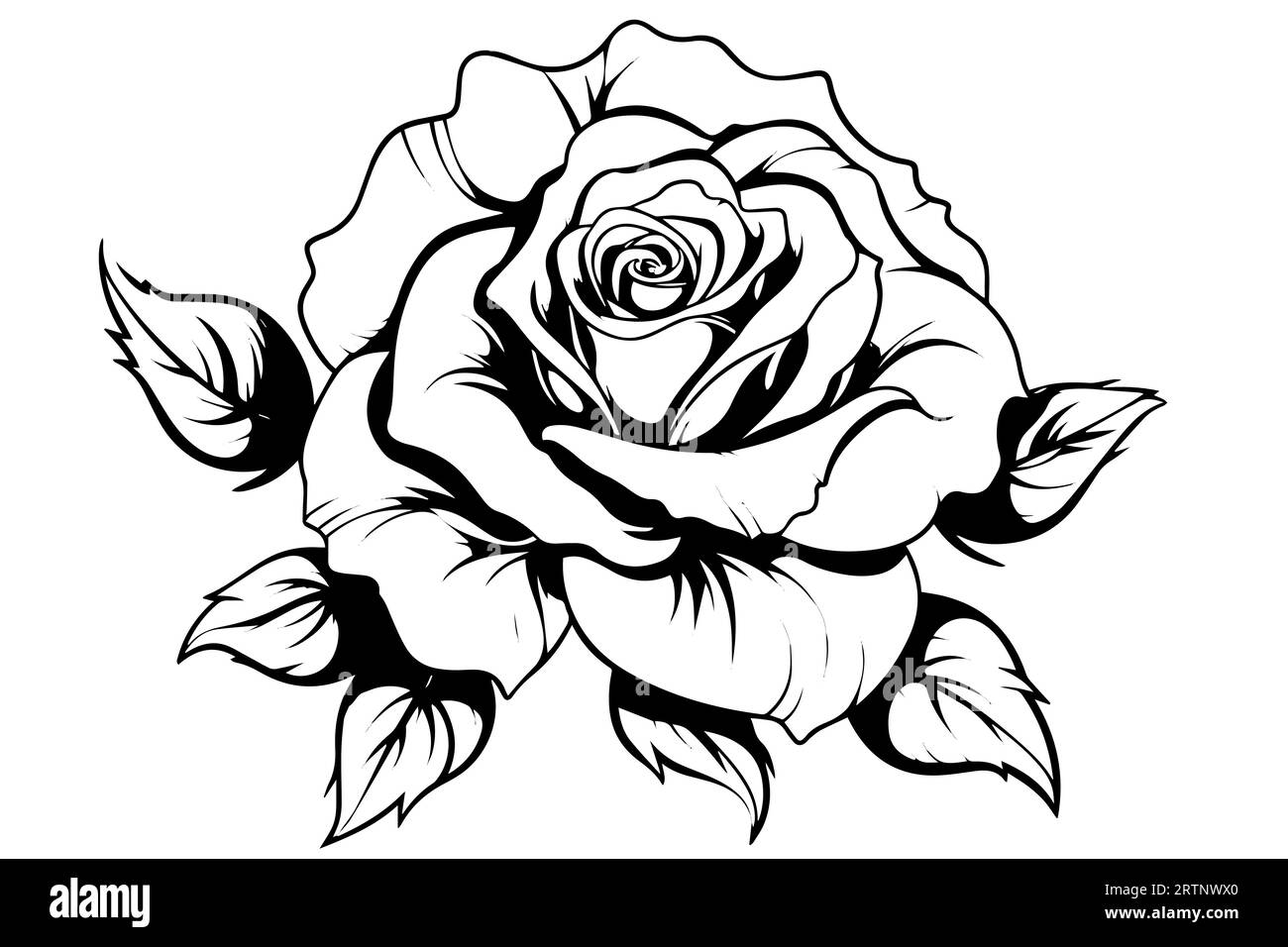 guns and rose flowers drawn in tattoo style. Vector illustration. Wood  Print by Dean Zangirolami - Fine Art America