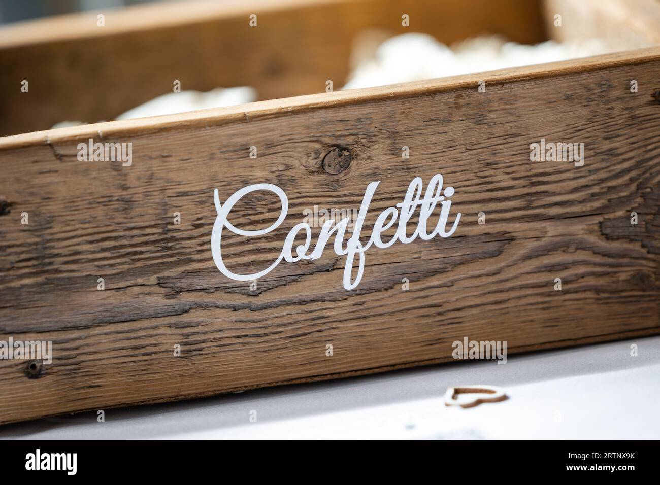 Wedding confetti flower petals to throw over bride and groom Stock Photo Alamy