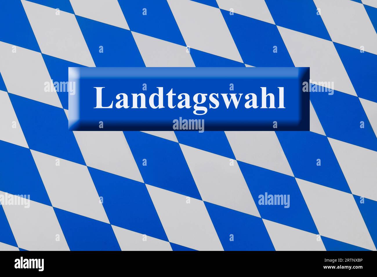 Bayern Fahne Oktoberfest Muster Stock Vector