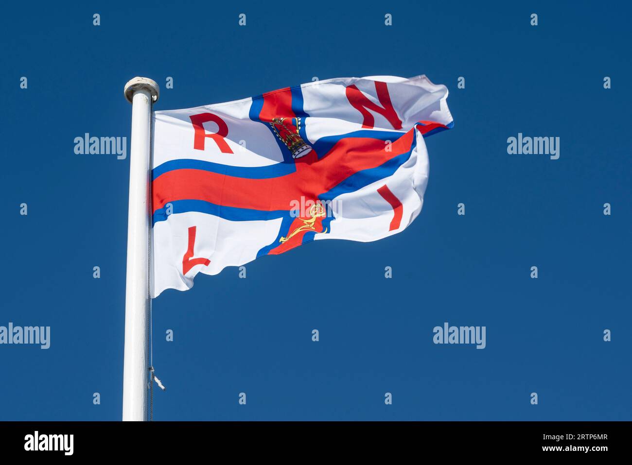 An Rnli Flag Flying Stock Photo Alamy