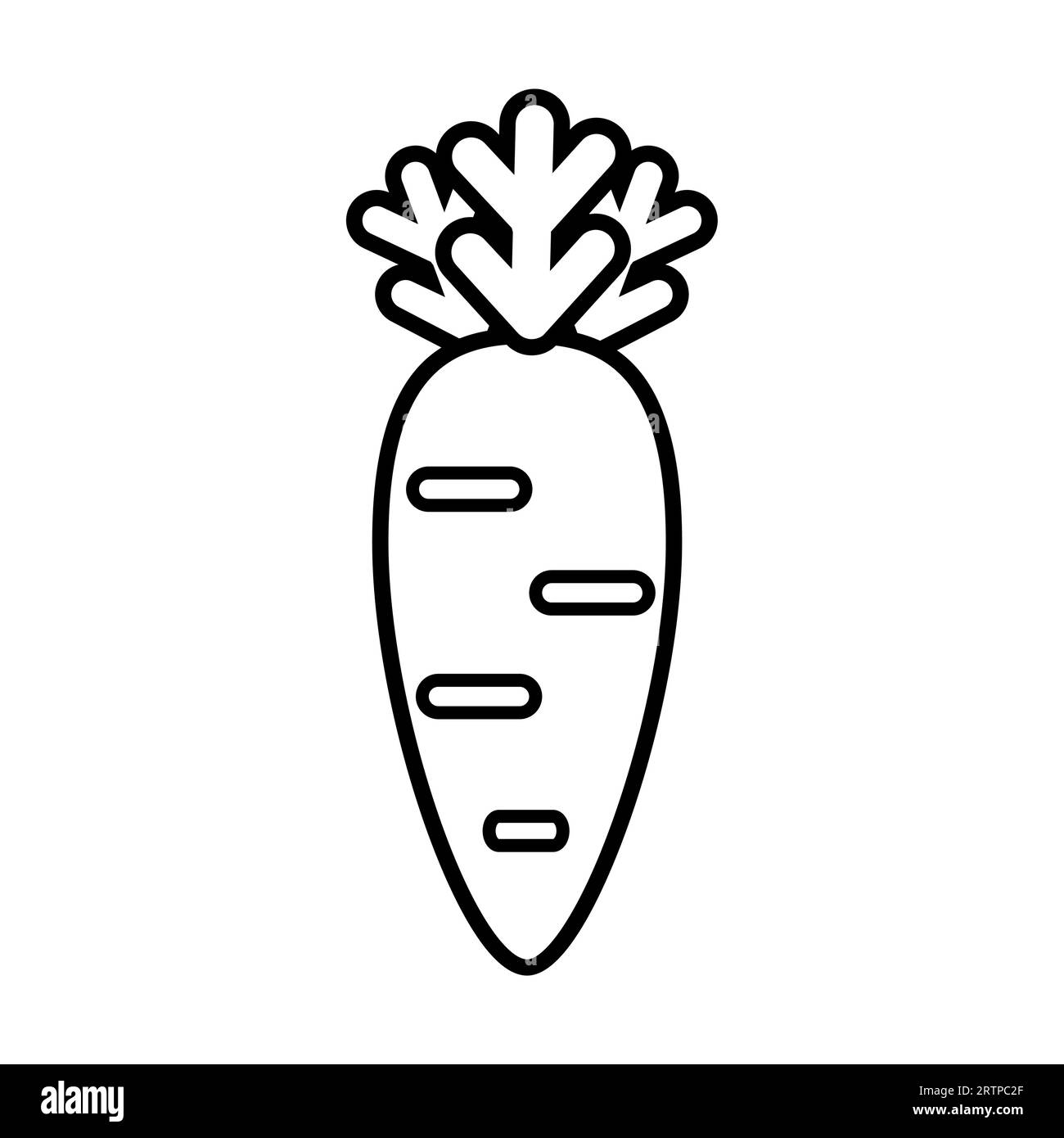 Simple outline of fresh carrot vector icon Stock Vector Image & Art Alamy