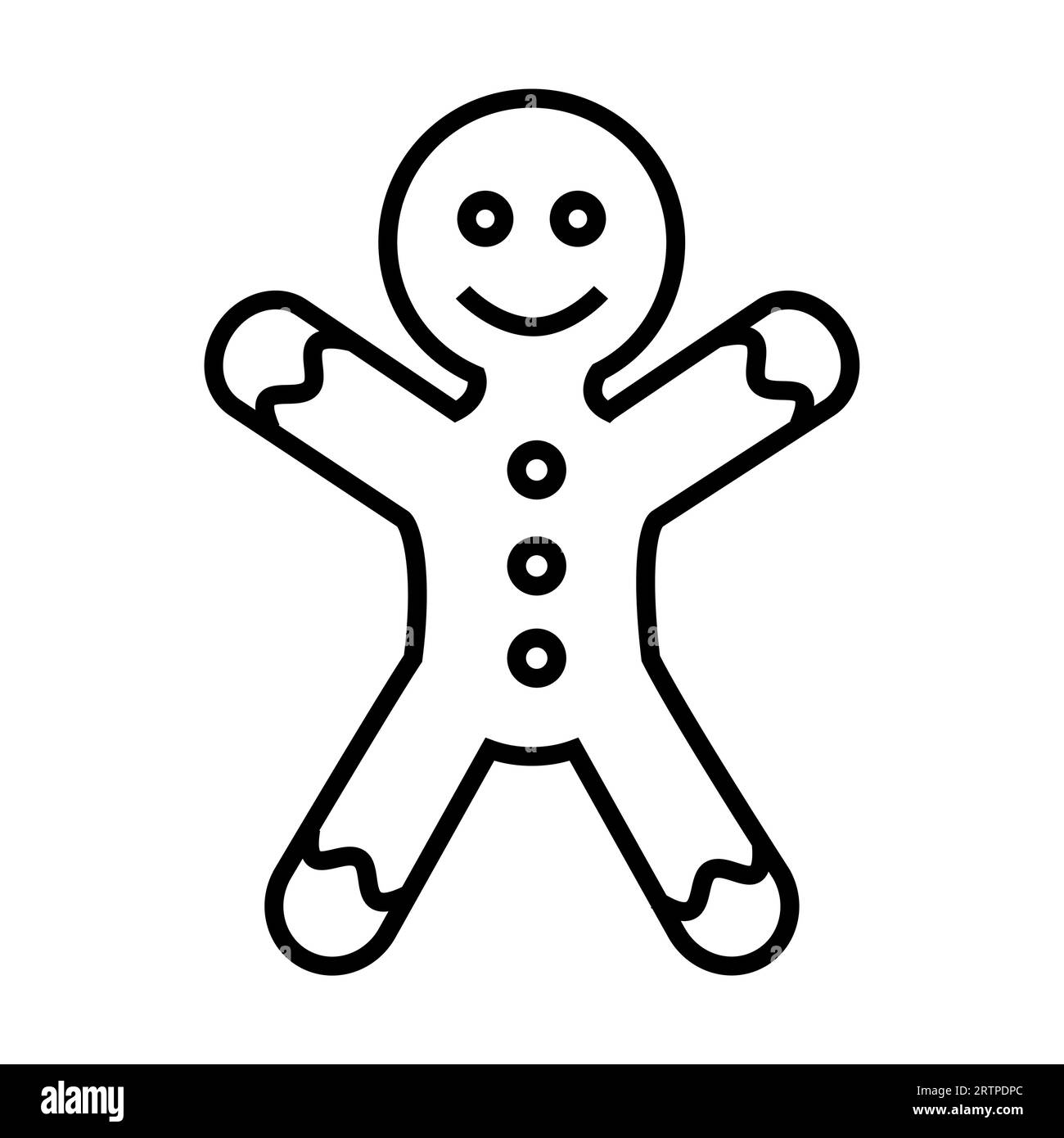 cookie man clipart black