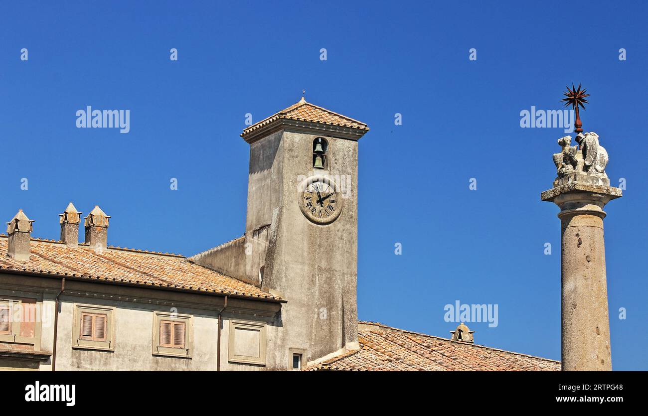 Palazzo SantacroceAltieri in Oriolo Romano, Central Italy Stock Photo