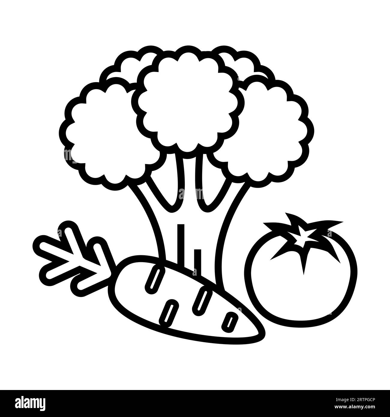 Broccoli Clipart Outline