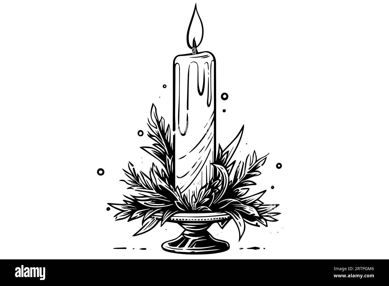 Vector Drawing Of A Burning Candle Isolated On A White Background In A  Doodle Style Vector, Wing Drawing, Candle Drawing, Can Drawing PNG and  Vector with Transparent Background for Free Download