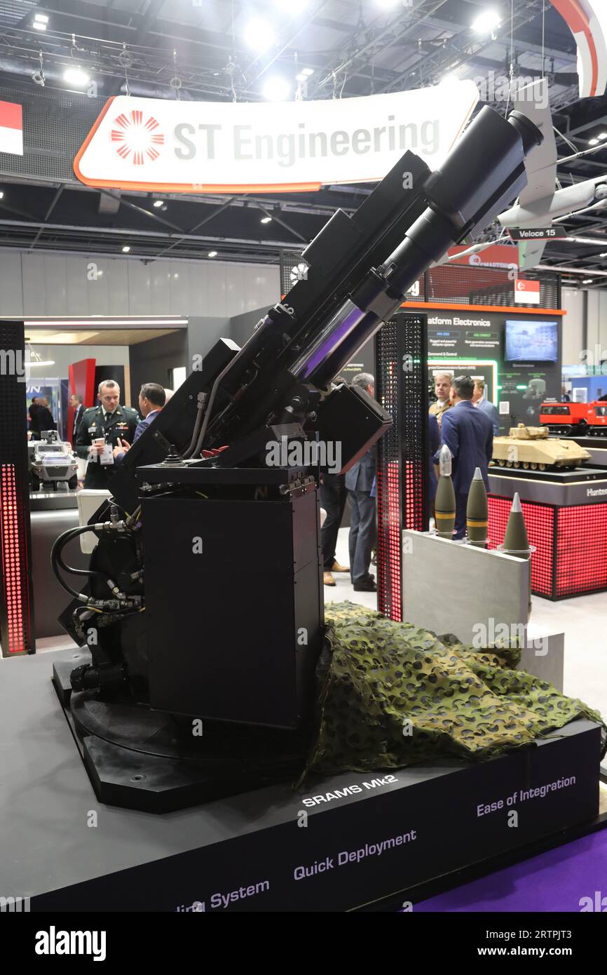 London, United Kingdom. 14th Sep, 2023. Arms manufacturers from all