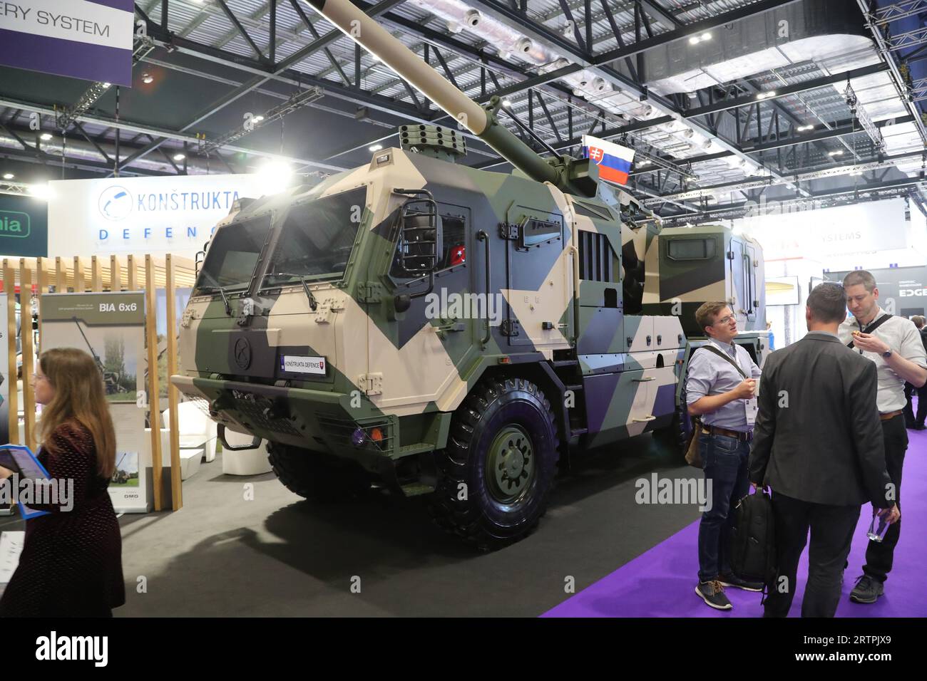 London, United Kingdom. 14th Sep, 2023. Arms manufacturers from all