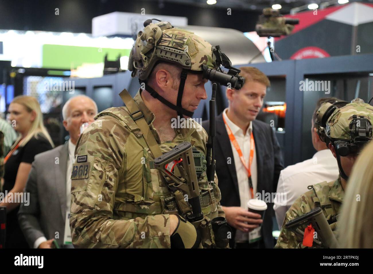 London, United Kingdom. 14th Sep, 2023. Arms manufacturers from all