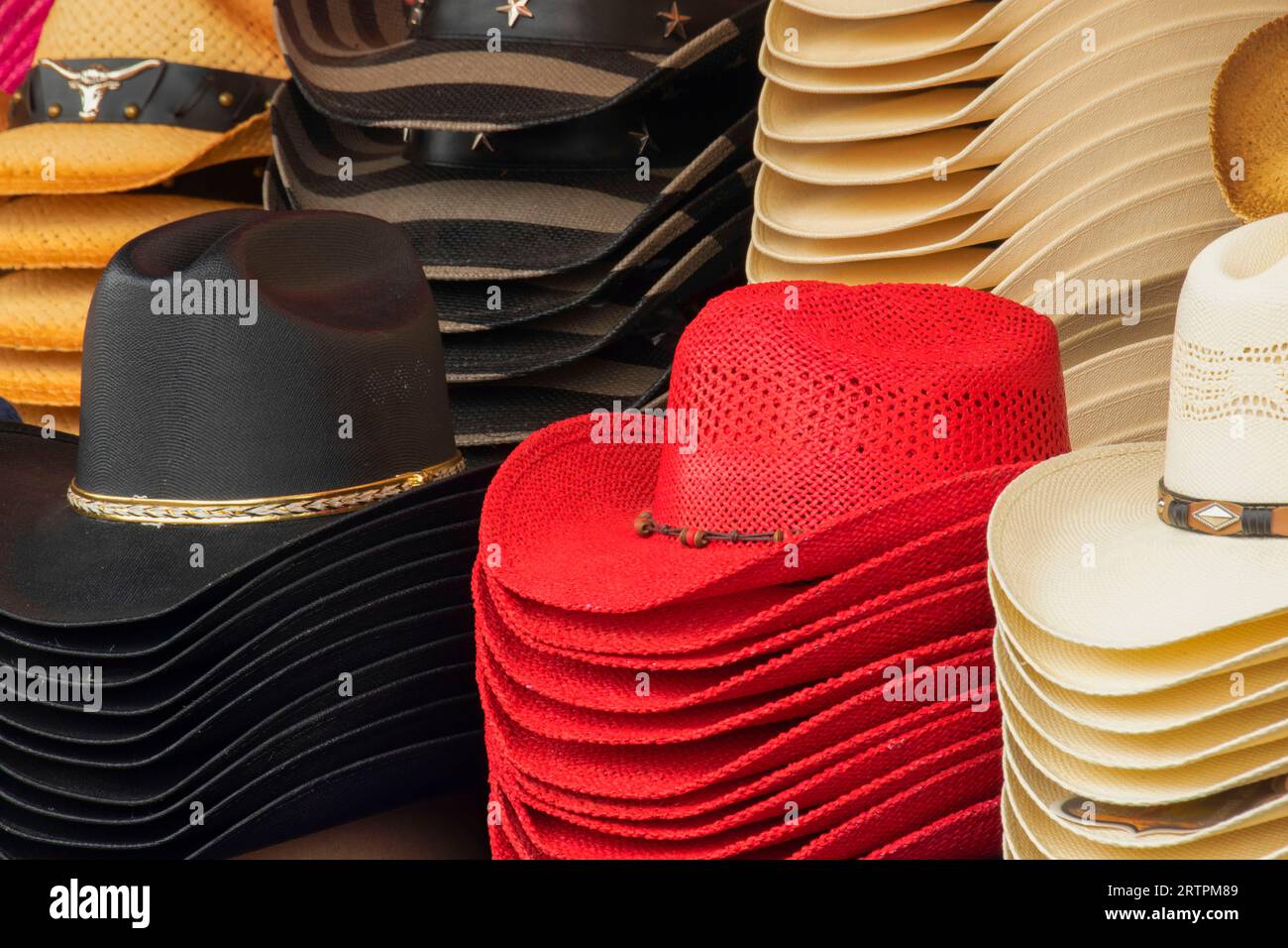 Cowboy hats Oregon State Fair Salem Oregon Stock Photo Alamy