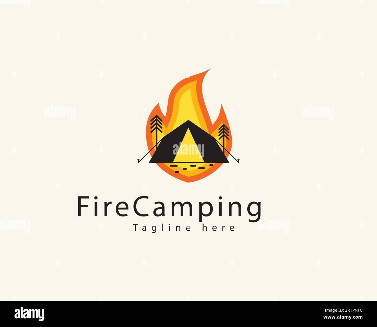 camping logo hipster retro vintage vector illustration icon element