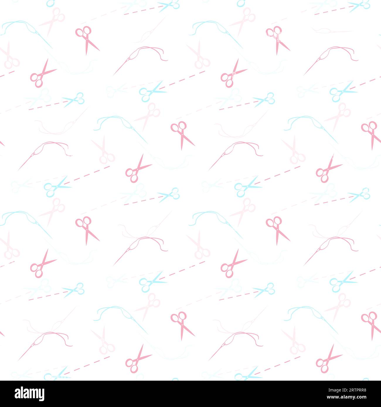 Sewing seamless pattern for surface design Stock Vector